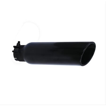 Go Rhino 3 in. Dia. Universal Tubes Exhaust Tips, Black RHIGRT3414B